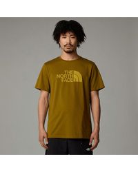 The North Face - Easy T-Shirt Moss-Amber - Lyst