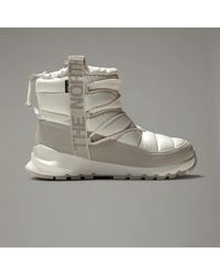 The North Face - ’S Thermoball Waterproof Lace-Up Winter Boots Almond Butter/Tnf - Lyst