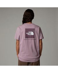 The North Face - ’S Relaxed Redbox T-Shirt Chalk-Midnight Mauve - Lyst