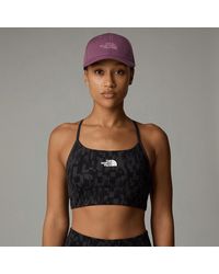 The North Face - Flex Printed Bra Asphalt Patchwork Print - Lyst