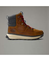 The North Face - Bergen Leather Waterproof Snow Boots Timber Tan/Tnf - Lyst