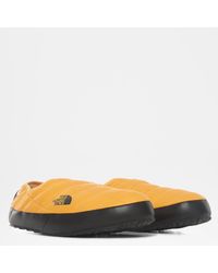 north face slippers mens yellow