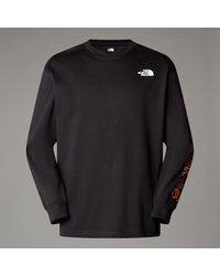 The North Face - Nse Long-Sleeve Oversized T-Shirt Tnf - Lyst