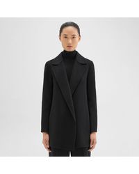 Theory - Clairene Jacket In Double-face Wool-cashmere - Lyst