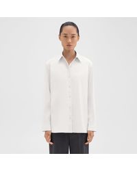 Theory - Menswear Shirt In Good Cotton - Lyst