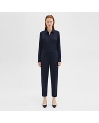 Theory - Treeca Pull-on Pant In Admiral Crepe - Lyst
