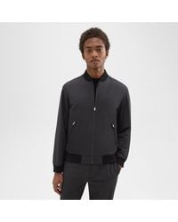 Theory - Tailored Bomber Jacket In Stretch Wool - Lyst