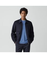 Theory - Wool-Cashmere Double-Face Jacket Flap Pockets - Lyst
