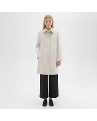 Theory - Car Coat In Cotton-blend - Lyst