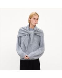 Theory - Brushed Triangle Scarf - Lyst