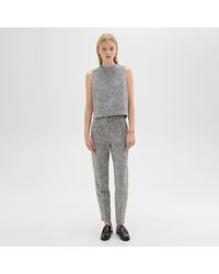 Theory - Tapered Slim Pant In Canvas Tweed - Lyst