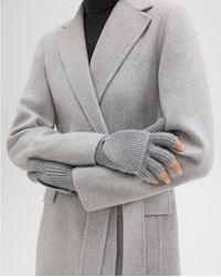 Theory - Fold-back Gloves In Cashmere - Lyst