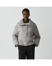 Theory - Collared Puffer Jacket - Lyst