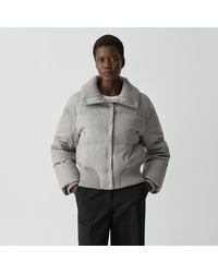 Theory - Collared Puffer Jacket - Lyst