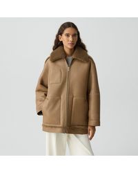 Theory - Reversible Cocoon Coat - Lyst
