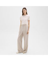 Theory - Double Pleat Pant In Good Wool - Lyst
