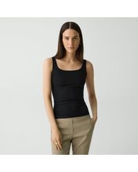 美品 セオリー 25SS BOAT NECK TOP ノースリーブ ブラック 美品 セオリー 25SS BOAT NECK TOP ノースリーブ ブラック