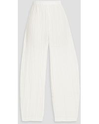 By Malene Birger - Mikele Linen-Gauze Tapered Pants - Lyst