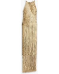 Hervé Léger - Fringed Bandage Gown - Lyst