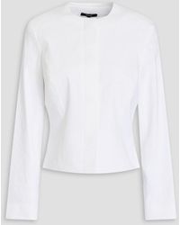 Theory - Linen-Blend Peplum Jacket - Lyst