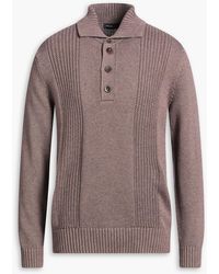 Frescobol Carioca - Romano Cotton And Cashmere-Blend Polo Sweater - Lyst