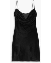 Dion Lee - Architrave Layered Velvet And Tulle Mini Dress - Lyst