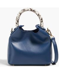 Elleme - Madeleine Smooth And Snake-effect Leather Tote - Lyst
