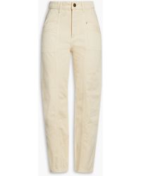 Sandro - High-rise Tapered Jeans - Lyst