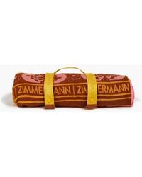 Zimmermann - Cotton-terry Jacquard Beach Towel - Lyst