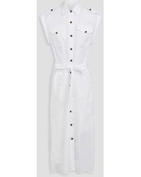 Rag & Bone - Cotton-poplin Midi Shirt Dress - Lyst