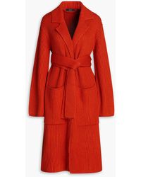 JOSEPH - Ribbed Cotton, Wool And Cashmere-blend Coat - Lyst