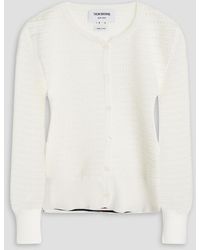 Thom Browne - Hector Pointelle-knit Cotton Cardigan - Lyst