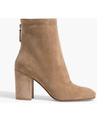Gianvito Rossi - Bellamy Suede Ankle Boots - Lyst
