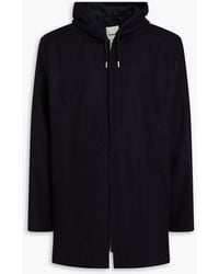 Sandro - Wool-blend Felt Hooded Coat - Lyst