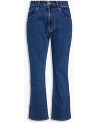See By Chloé - Faded High-rise Bootcut Jeans - Lyst