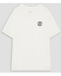 Rag & Bone - T-shirt aus baumwoll-jersey mit applikationen - Lyst