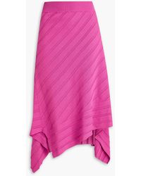 Stella McCartney - Ribbed-knit Midi Skirt - Lyst