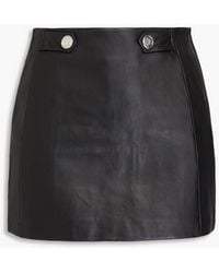 Maje - Leather Mini Skirt - Lyst