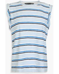 Veronica Beard - Dree Striped Pima Cotton-Jersey Top - Lyst