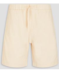 Frescobol Carioca - Felipe Herringbone Linen And Cotton-Blend Drawstring Shorts - Lyst