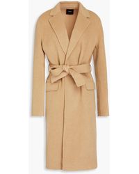 Theory - Belted Wool Coat - Lyst
