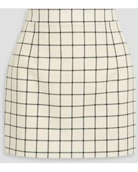 Marni - Checked Wool-jacquard Mini Skirt - Lyst