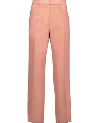 Rochas - Cropped Wool-Canvas Straight-Leg Pants - Lyst