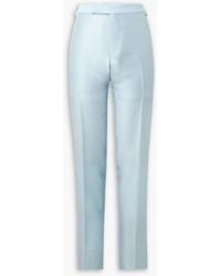 Tom Ford - O'Connor Straight-Leg Wool, Mohair And Silk-Blend Suit Pants - Lyst
