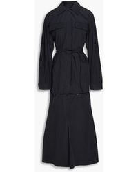 Nanushka - Danielle Convertible Cotton-blend Poplin Maxi Shirt Dress - Lyst