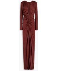 Costarellos - Twisted Stretch-jersey Maxi Dress - Lyst