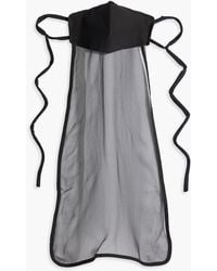 Rick Owens - Silk-Chiffon Face Mask - Lyst