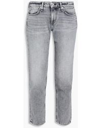 Rag & Bone Dre cropped boyfriend-jeans in ausgewaschener optik - Mehrfarbig
