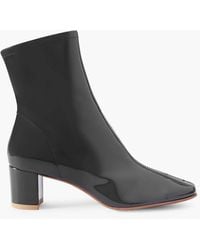 BY FAR - Sofia 60 Patent-leather Ankle Boots - Lyst
