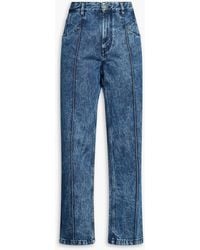 Isabel Marant - Nadege Acid-wash High-rise Straight-leg Jeans - Lyst